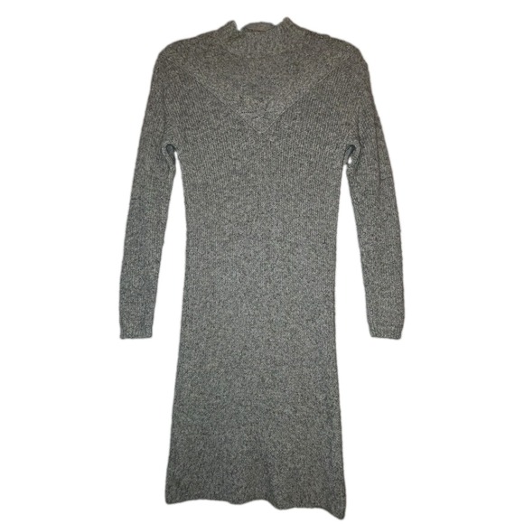 LOFT Dresses & Skirts - LOFT Petites Sweater Dress Women's XSP Bobble Mock Neck Gray Knit Long Sleeves